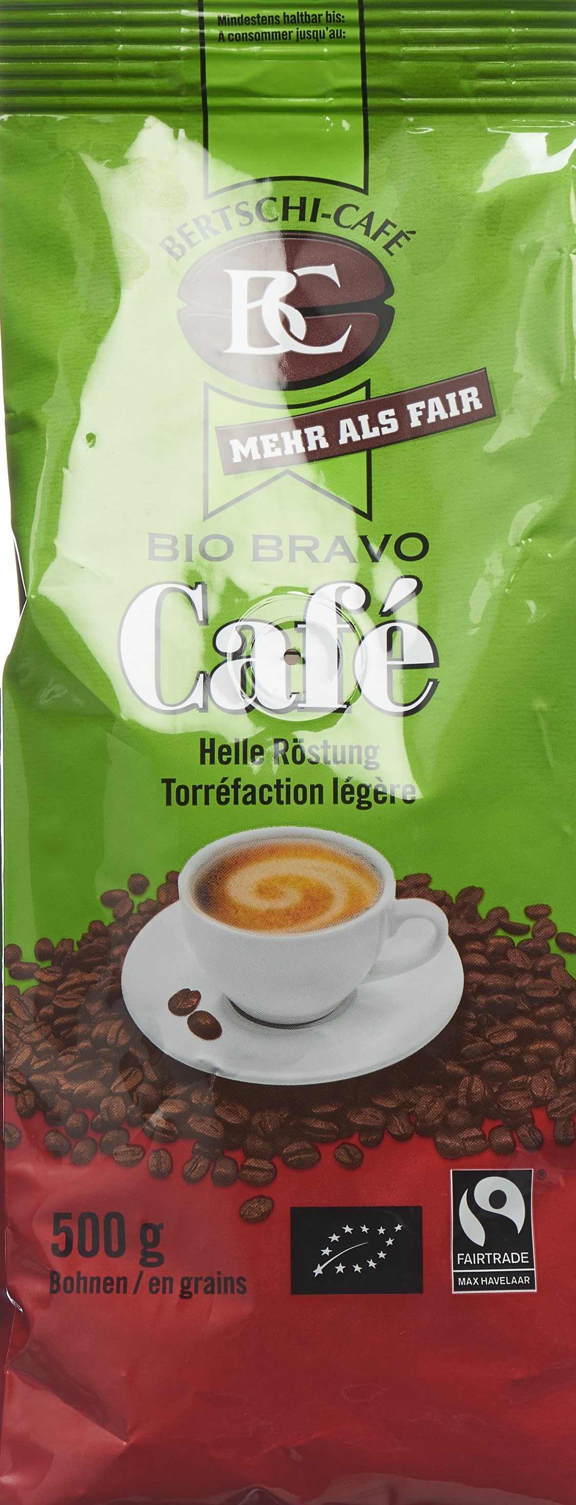 BC CAFE BIO BRAVO Kaffeebohnen ganz 500 g