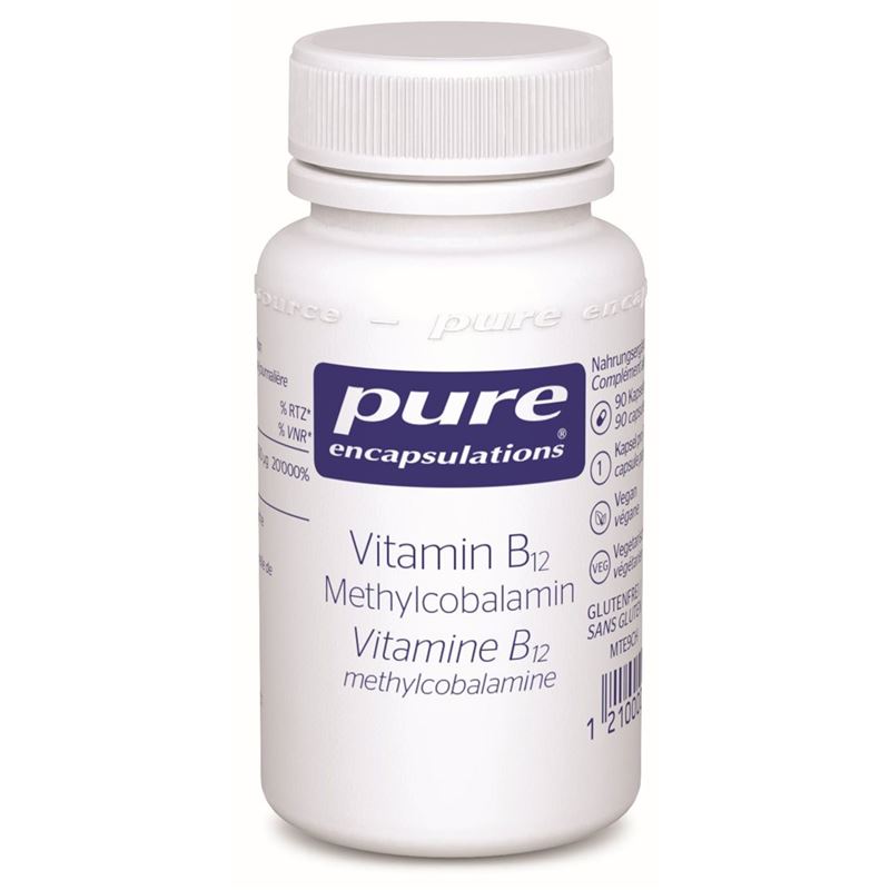 PURE B12 Methylcobalamin Kaps Fl 90 Stk