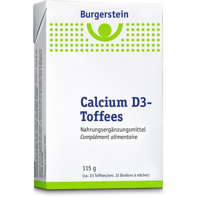 BURGERSTEIN Calcium D3 Toffees 115 g
