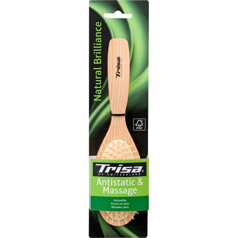TRISA Natural Brilliance Gummibürste Holzstifte