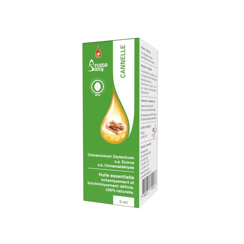 AROMASAN Zimt Rinde Äth/Öl in Schachtel Bio 5 ml