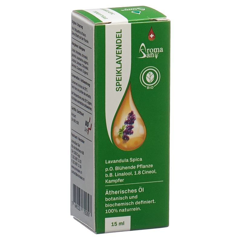 AROMASAN Speiklavendel Äth/Öl BIO Schachtel 15 ml