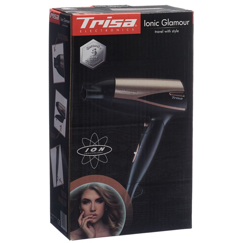 TRISA Reisehaartrockner Ionic Glamour