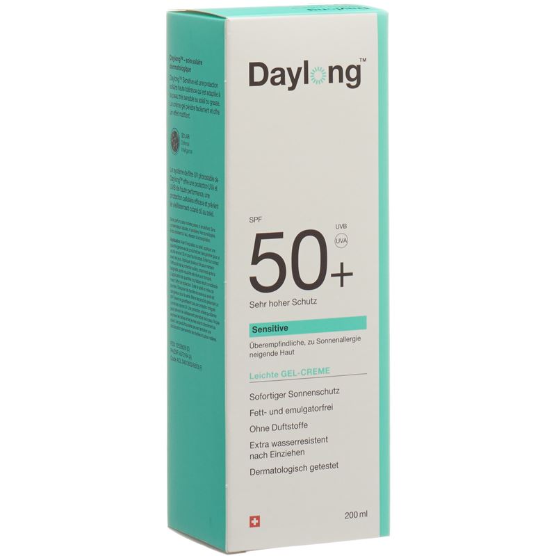 DAYLONG Sensitive Gel-Creme SPF50+ Tb 200 ml