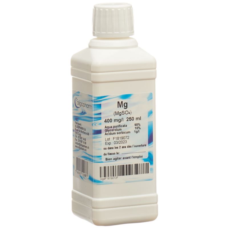 OLIGOPHARM Magnesium Lös 400 mg/l 250 ml