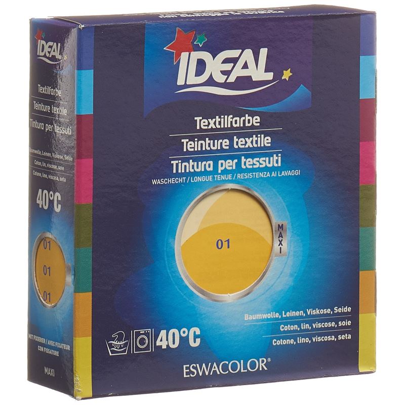 IDEAL MAXI Baumwolle Color No01 gelb