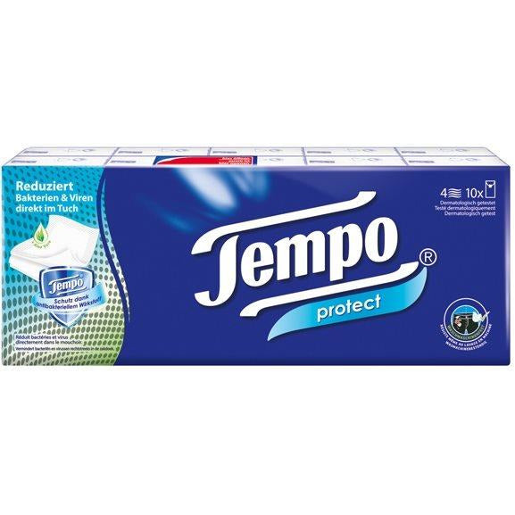 TEMPO Taschentücher Protect 10 x 9 Stk