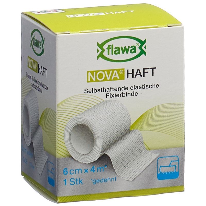 FLAWA NOVA Haft kohäsive Gazebinde 6cmx4m