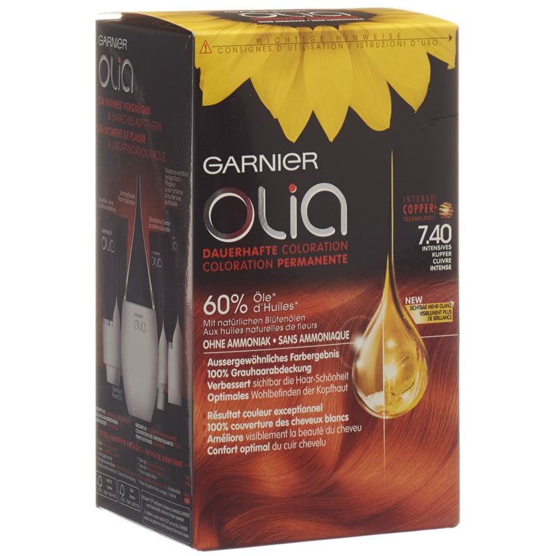 OLIA Haarfarbe 7.40 Intensives Kupfer