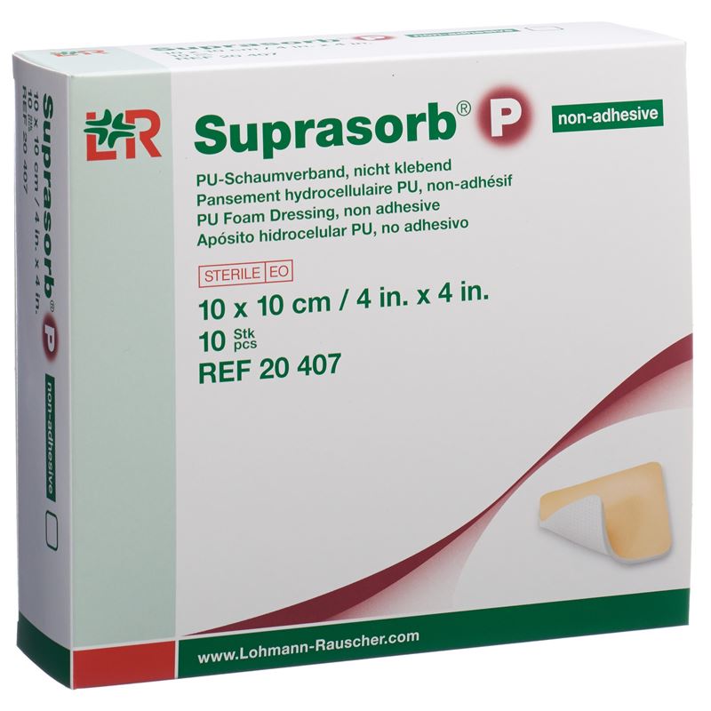 SUPRASORB P Schaumverband 10x10cm n klebe 10 Stk