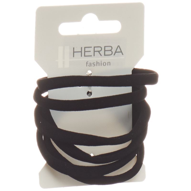 HERBA Haarbinder 5.6cm schwarz 6 Stk