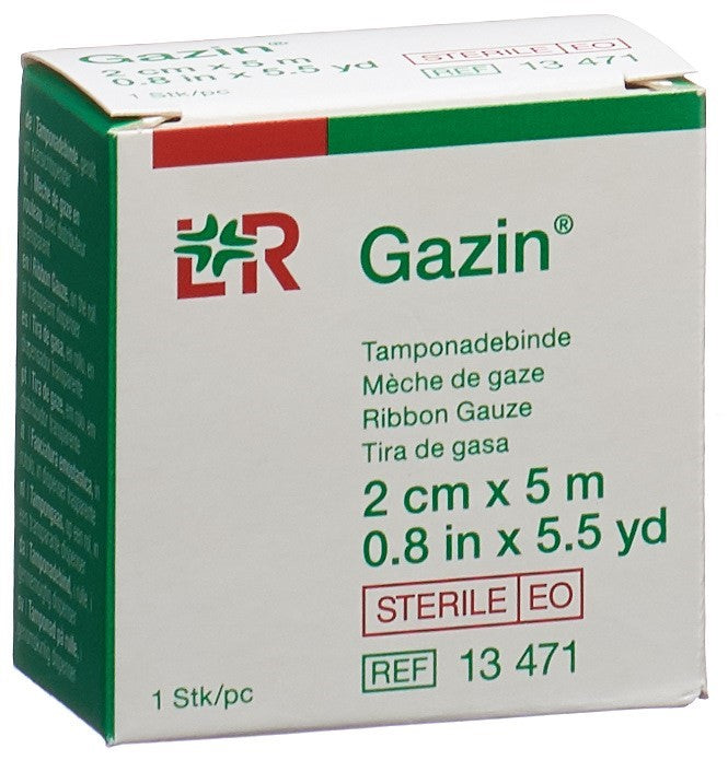 GAZIN Tamponadebinden 2cmx5m steril