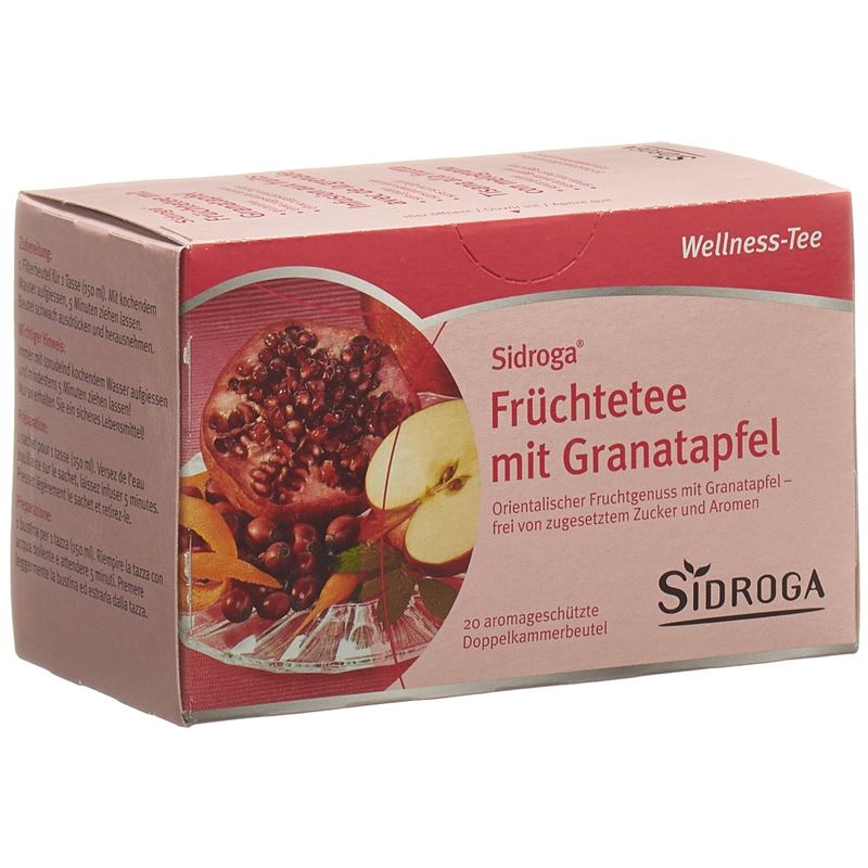 SIDROGA Früchtetee mit Granatapfel 20 Btl 2 g