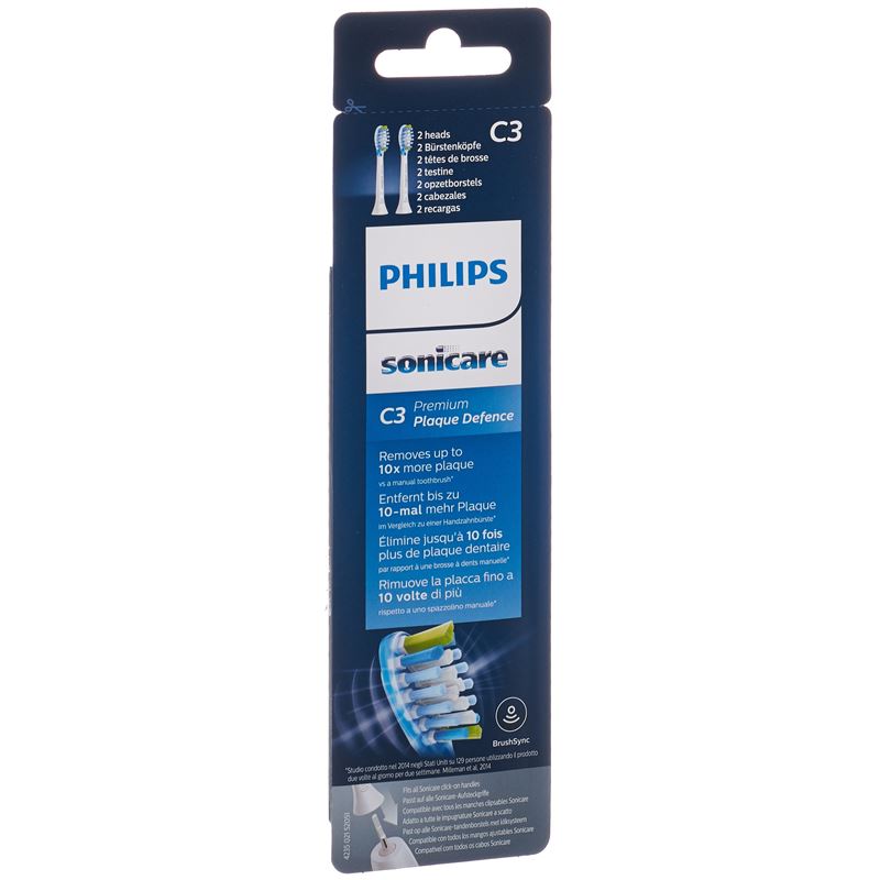 PHILIPS Sonicare Ersatzb C3 Prem HX9042/17 2 Stk