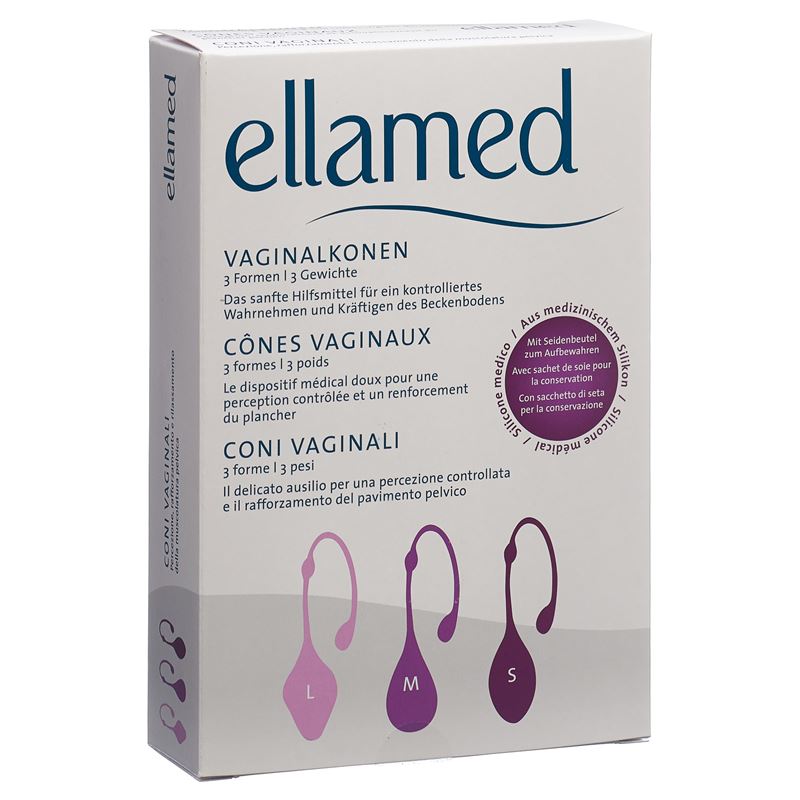 ELLAMED Vaginalkonen 3 Formen / 3 Gewichte 3 Stk