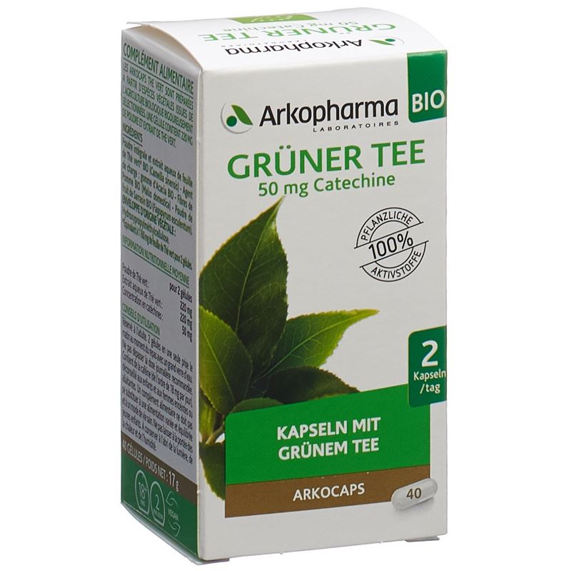 ARKOCAPS Grüntee Kaps Bio Ds 40 Stk