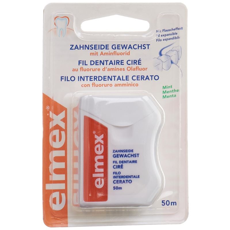 ELMEX Zahnseide 50m gewachst