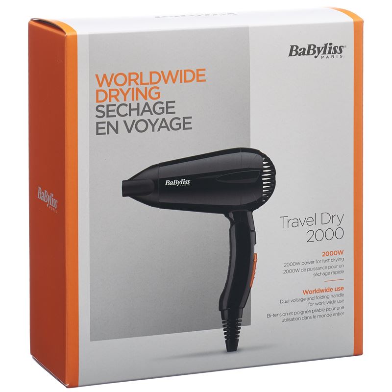 BABYLISS Haartrockner Travel Dry 2000 W